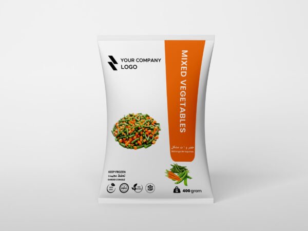 mixed vegetable zip bag design